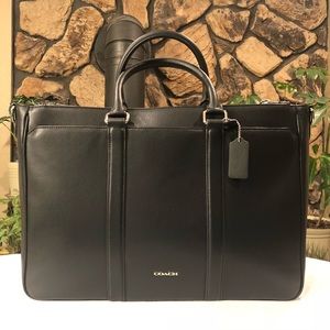 Coach Black Metropolitan Briefcase Laptop Bag